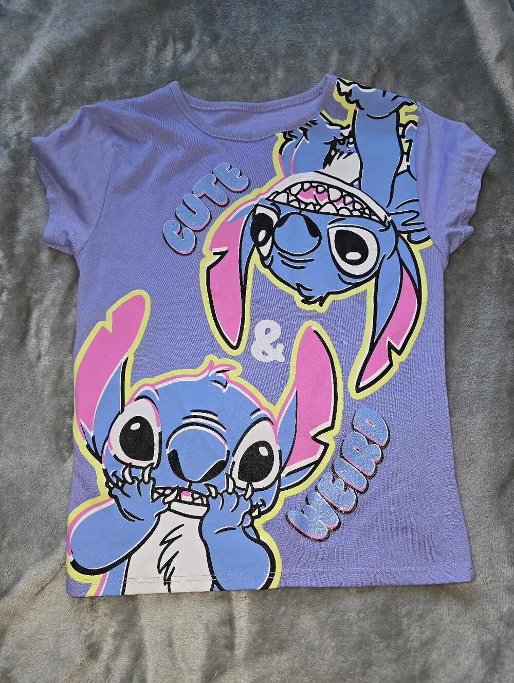 🪼6$ BUNDLE PRICE Stitch Girls Graphic T Shirt Size 14/16